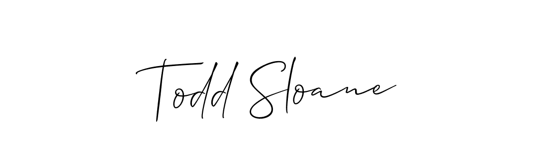 Best and Professional Signature Style for Todd Sloane. Allison_Script Best Signature Style Collection. Todd Sloane signature style 2 images and pictures png