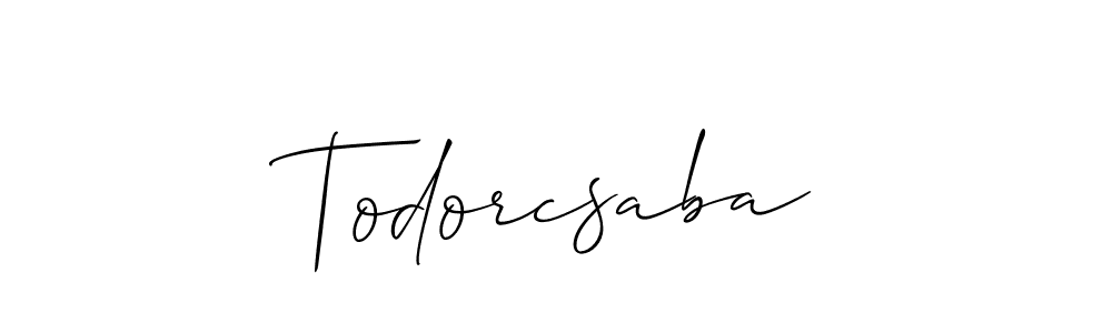 Check out images of Autograph of Todorcsaba name. Actor Todorcsaba Signature Style. Allison_Script is a professional sign style online. Todorcsaba signature style 2 images and pictures png