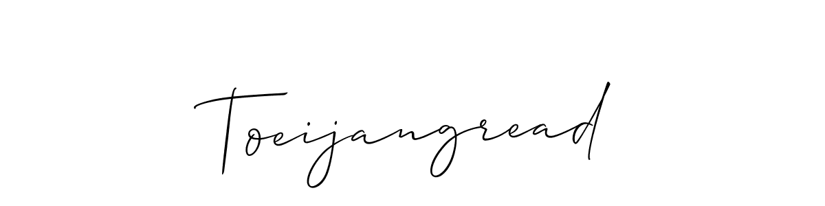 Make a beautiful signature design for name Toeijangread. Use this online signature maker to create a handwritten signature for free. Toeijangread signature style 2 images and pictures png