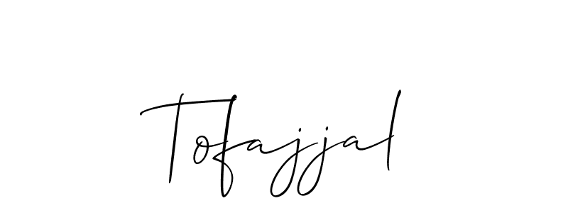 How to Draw Tofajjal signature style? Allison_Script is a latest design signature styles for name Tofajjal. Tofajjal signature style 2 images and pictures png
