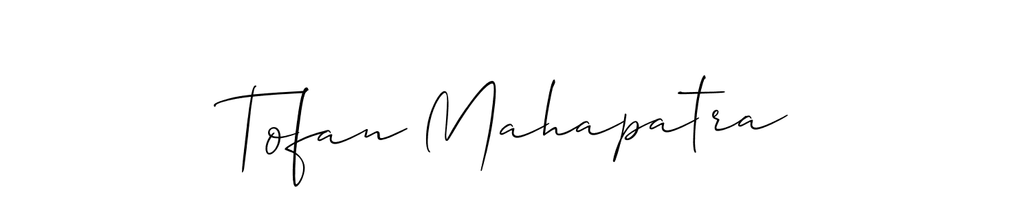 Design your own signature with our free online signature maker. With this signature software, you can create a handwritten (Allison_Script) signature for name Tofan Mahapatra. Tofan Mahapatra signature style 2 images and pictures png
