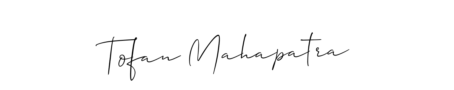 Design your own signature with our free online signature maker. With this signature software, you can create a handwritten (Allison_Script) signature for name Tofan Mahapatra. Tofan Mahapatra signature style 2 images and pictures png