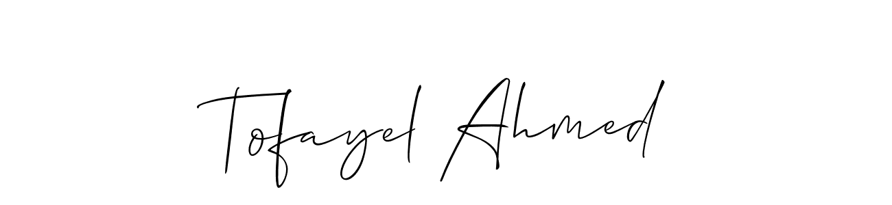 Similarly Allison_Script is the best handwritten signature design. Signature creator online .You can use it as an online autograph creator for name Tofayel Ahmed. Tofayel Ahmed signature style 2 images and pictures png