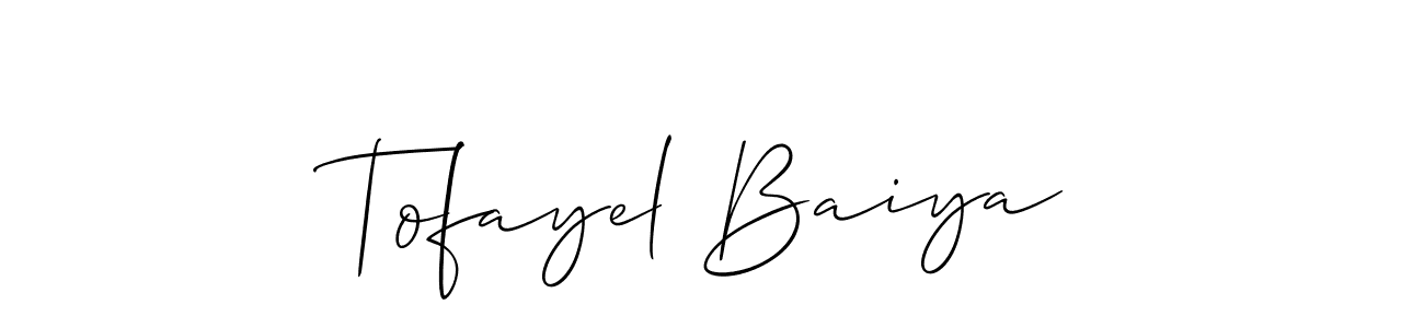 You can use this online signature creator to create a handwritten signature for the name Tofayel Baiya. This is the best online autograph maker. Tofayel Baiya signature style 2 images and pictures png