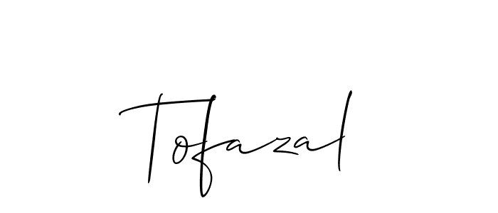 You should practise on your own different ways (Allison_Script) to write your name (Tofazal) in signature. don't let someone else do it for you. Tofazal signature style 2 images and pictures png