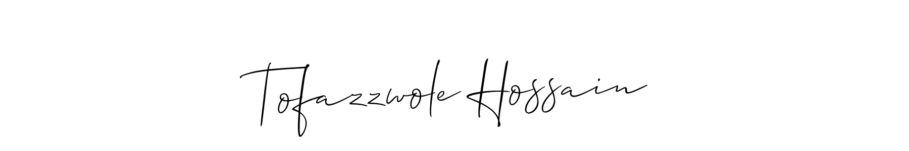 Check out images of Autograph of Tofazzwole Hossain name. Actor Tofazzwole Hossain Signature Style. Allison_Script is a professional sign style online. Tofazzwole Hossain signature style 2 images and pictures png