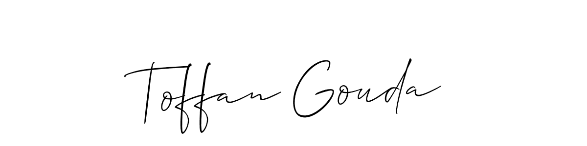 You can use this online signature creator to create a handwritten signature for the name Toffan Gouda. This is the best online autograph maker. Toffan Gouda signature style 2 images and pictures png