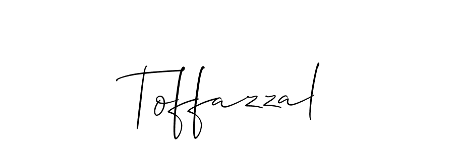 Create a beautiful signature design for name Toffazzal. With this signature (Allison_Script) fonts, you can make a handwritten signature for free. Toffazzal signature style 2 images and pictures png