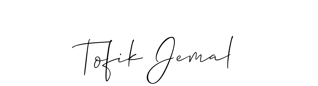 Once you've used our free online signature maker to create your best signature Allison_Script style, it's time to enjoy all of the benefits that Tofik Jemal name signing documents. Tofik Jemal signature style 2 images and pictures png