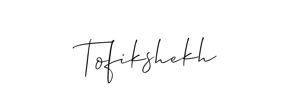 This is the best signature style for the Tofikshekh name. Also you like these signature font (Allison_Script). Mix name signature. Tofikshekh signature style 2 images and pictures png