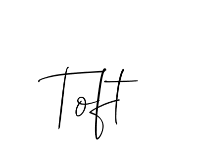 Make a short Toft signature style. Manage your documents anywhere anytime using Allison_Script. Create and add eSignatures, submit forms, share and send files easily. Toft signature style 2 images and pictures png