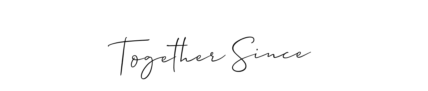 Check out images of Autograph of Together Since name. Actor Together Since Signature Style. Allison_Script is a professional sign style online. Together Since signature style 2 images and pictures png