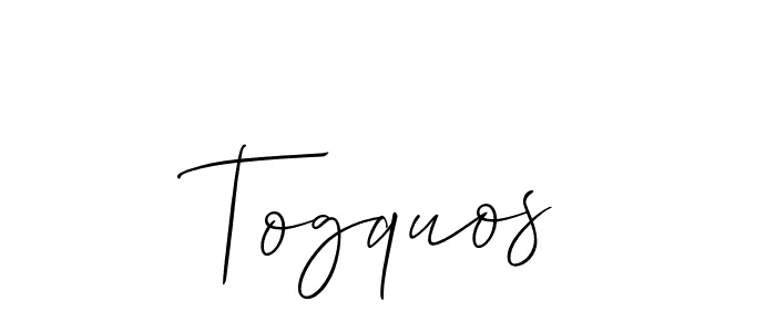 It looks lik you need a new signature style for name Togquos. Design unique handwritten (Allison_Script) signature with our free signature maker in just a few clicks. Togquos signature style 2 images and pictures png