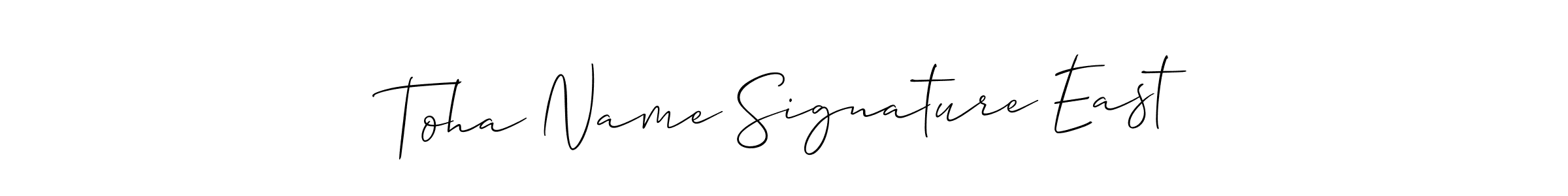 This is the best signature style for the Toha Name Signature East name. Also you like these signature font (Allison_Script). Mix name signature. Toha Name Signature East signature style 2 images and pictures png
