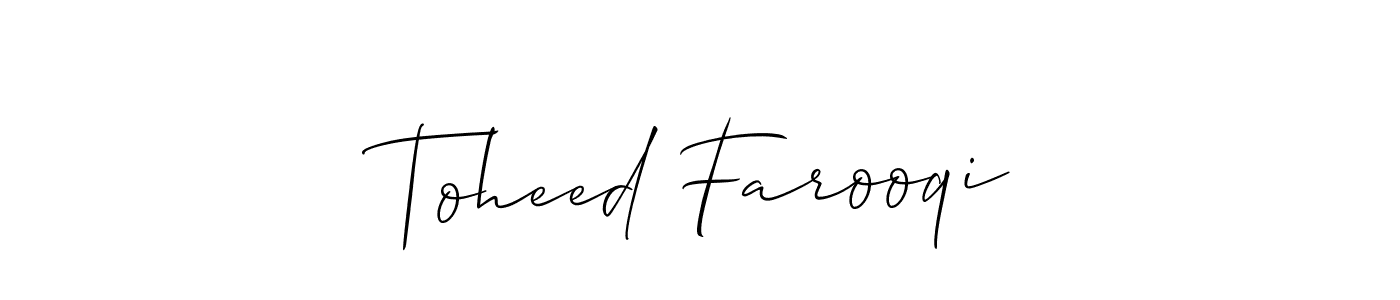 Best and Professional Signature Style for Toheed Farooqi. Allison_Script Best Signature Style Collection. Toheed Farooqi signature style 2 images and pictures png