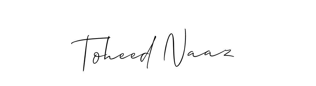 Best and Professional Signature Style for Toheed Naaz. Allison_Script Best Signature Style Collection. Toheed Naaz signature style 2 images and pictures png