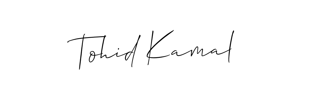 Check out images of Autograph of Tohid Kamal name. Actor Tohid Kamal Signature Style. Allison_Script is a professional sign style online. Tohid Kamal signature style 2 images and pictures png
