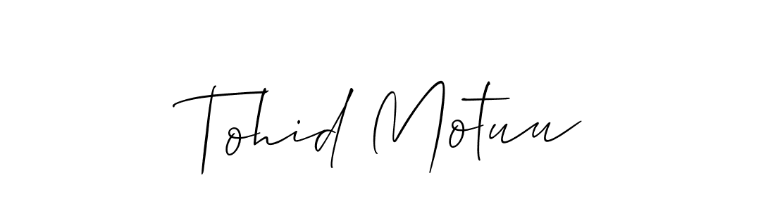 Once you've used our free online signature maker to create your best signature Allison_Script style, it's time to enjoy all of the benefits that Tohid Motuu name signing documents. Tohid Motuu signature style 2 images and pictures png