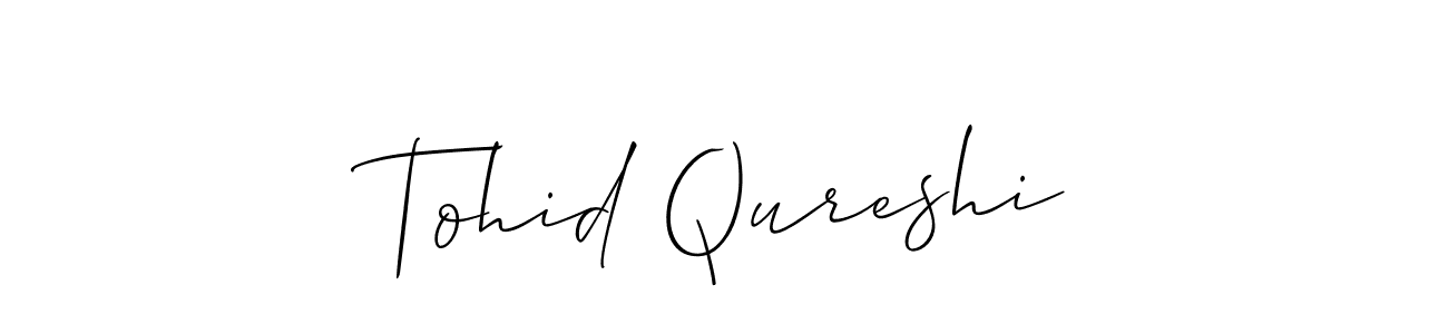 Similarly Allison_Script is the best handwritten signature design. Signature creator online .You can use it as an online autograph creator for name Tohid Qureshi. Tohid Qureshi signature style 2 images and pictures png