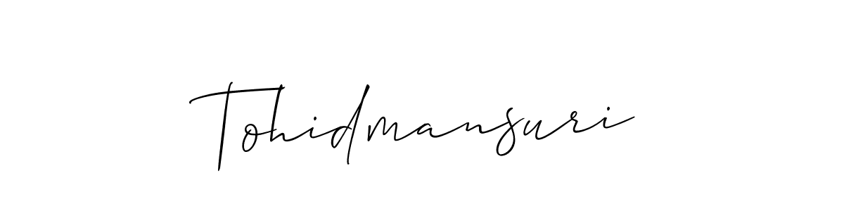Similarly Allison_Script is the best handwritten signature design. Signature creator online .You can use it as an online autograph creator for name Tohidmansuri. Tohidmansuri signature style 2 images and pictures png