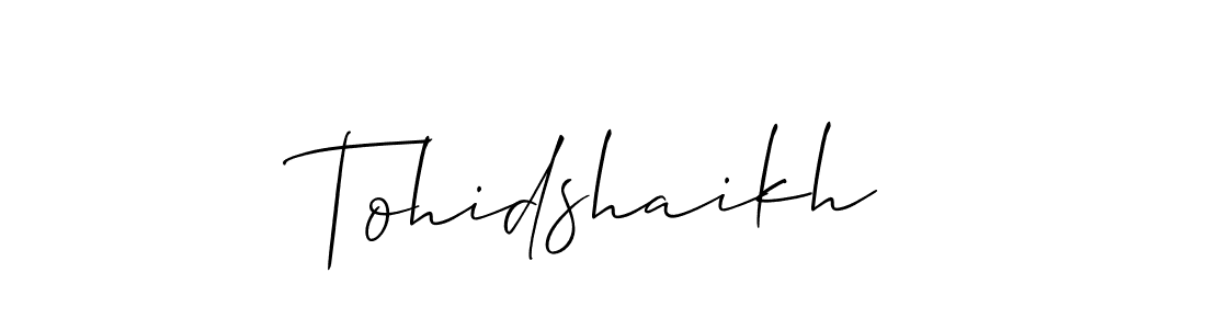 Make a beautiful signature design for name Tohidshaikh. Use this online signature maker to create a handwritten signature for free. Tohidshaikh signature style 2 images and pictures png