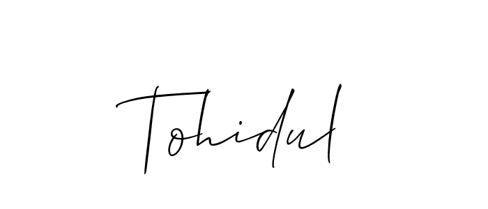 Also You can easily find your signature by using the search form. We will create Tohidul name handwritten signature images for you free of cost using Allison_Script sign style. Tohidul signature style 2 images and pictures png