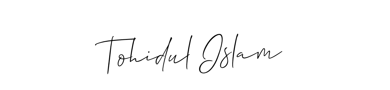 Similarly Allison_Script is the best handwritten signature design. Signature creator online .You can use it as an online autograph creator for name Tohidul Islam. Tohidul Islam signature style 2 images and pictures png