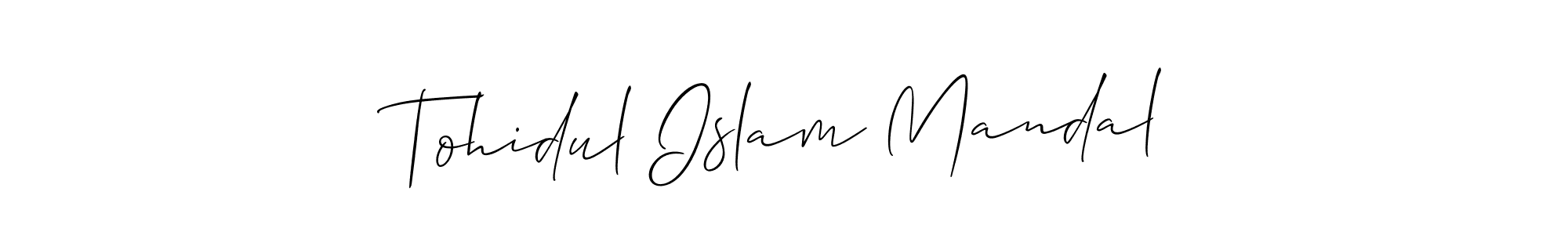 Make a short Tohidul Islam Mandal signature style. Manage your documents anywhere anytime using Allison_Script. Create and add eSignatures, submit forms, share and send files easily. Tohidul Islam Mandal signature style 2 images and pictures png