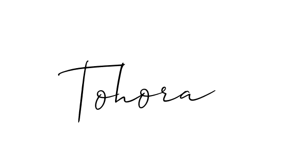 Also You can easily find your signature by using the search form. We will create Tohora name handwritten signature images for you free of cost using Allison_Script sign style. Tohora signature style 2 images and pictures png