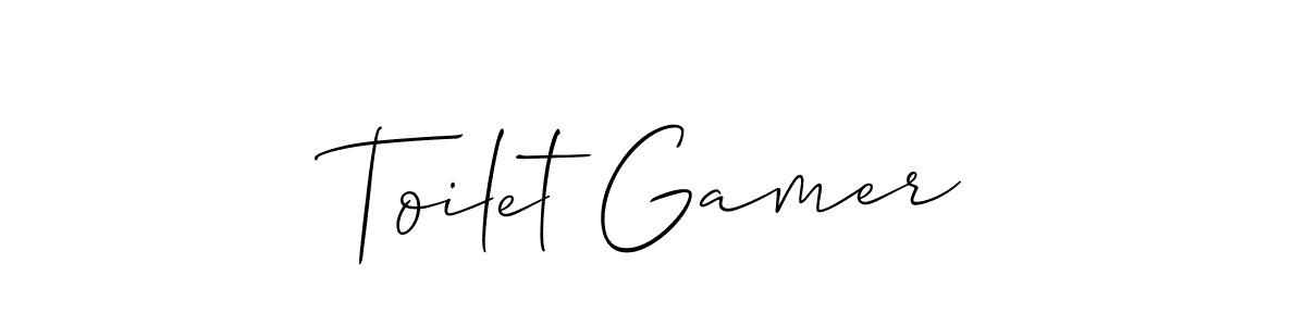 This is the best signature style for the Toilet Gamer name. Also you like these signature font (Allison_Script). Mix name signature. Toilet Gamer signature style 2 images and pictures png