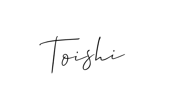 How to make Toishi name signature. Use Allison_Script style for creating short signs online. This is the latest handwritten sign. Toishi signature style 2 images and pictures png