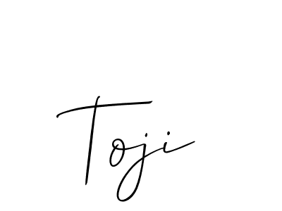 How to make Toji name signature. Use Allison_Script style for creating short signs online. This is the latest handwritten sign. Toji signature style 2 images and pictures png
