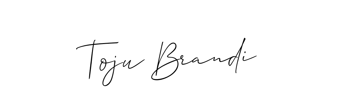 Make a beautiful signature design for name Toju Brandi. Use this online signature maker to create a handwritten signature for free. Toju Brandi signature style 2 images and pictures png