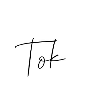 It looks lik you need a new signature style for name Tok. Design unique handwritten (Allison_Script) signature with our free signature maker in just a few clicks. Tok signature style 2 images and pictures png