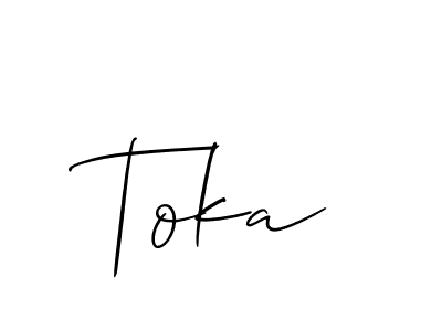 Check out images of Autograph of Toka name. Actor Toka Signature Style. Allison_Script is a professional sign style online. Toka signature style 2 images and pictures png