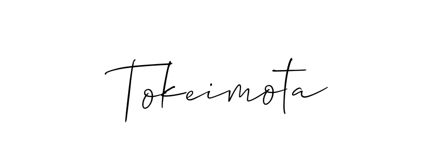 How to make Tokeimota signature? Allison_Script is a professional autograph style. Create handwritten signature for Tokeimota name. Tokeimota signature style 2 images and pictures png