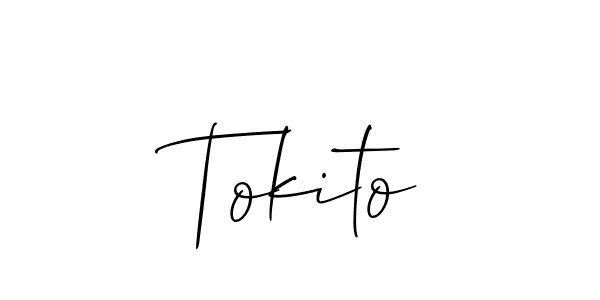 Once you've used our free online signature maker to create your best signature Allison_Script style, it's time to enjoy all of the benefits that Tokito name signing documents. Tokito signature style 2 images and pictures png