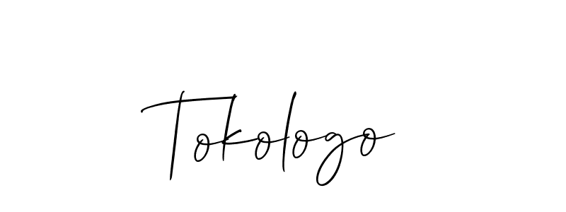 Design your own signature with our free online signature maker. With this signature software, you can create a handwritten (Allison_Script) signature for name Tokologo. Tokologo signature style 2 images and pictures png