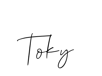 Also we have Toky name is the best signature style. Create professional handwritten signature collection using Allison_Script autograph style. Toky signature style 2 images and pictures png