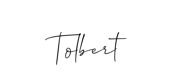 Use a signature maker to create a handwritten signature online. With this signature software, you can design (Allison_Script) your own signature for name Tolbert. Tolbert signature style 2 images and pictures png