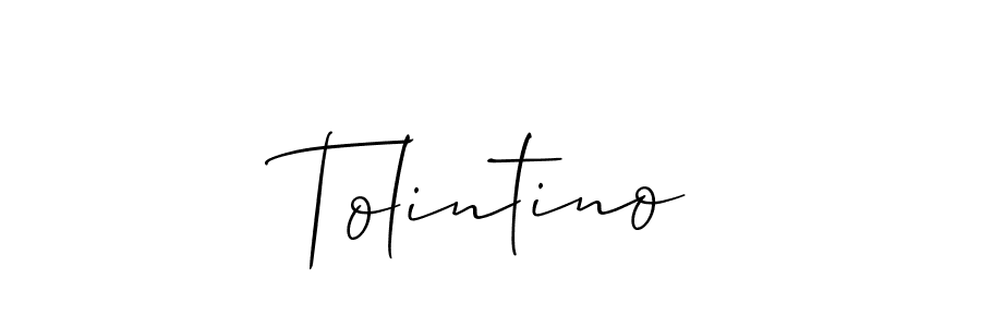 How to Draw Tolintino signature style? Allison_Script is a latest design signature styles for name Tolintino. Tolintino signature style 2 images and pictures png