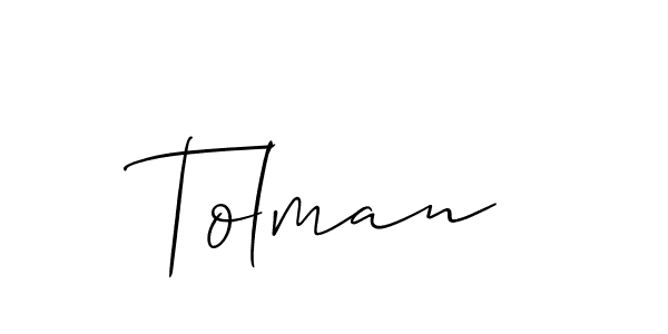 How to Draw Tolman signature style? Allison_Script is a latest design signature styles for name Tolman. Tolman signature style 2 images and pictures png