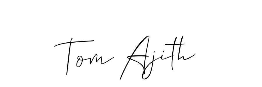 Best and Professional Signature Style for Tom Ajith. Allison_Script Best Signature Style Collection. Tom Ajith signature style 2 images and pictures png