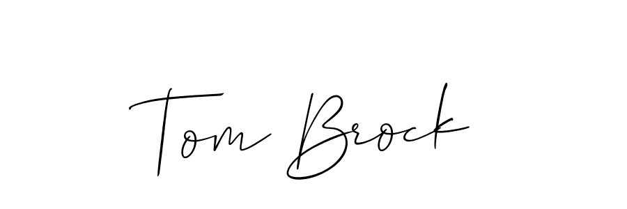 Make a beautiful signature design for name Tom Brock. Use this online signature maker to create a handwritten signature for free. Tom Brock signature style 2 images and pictures png