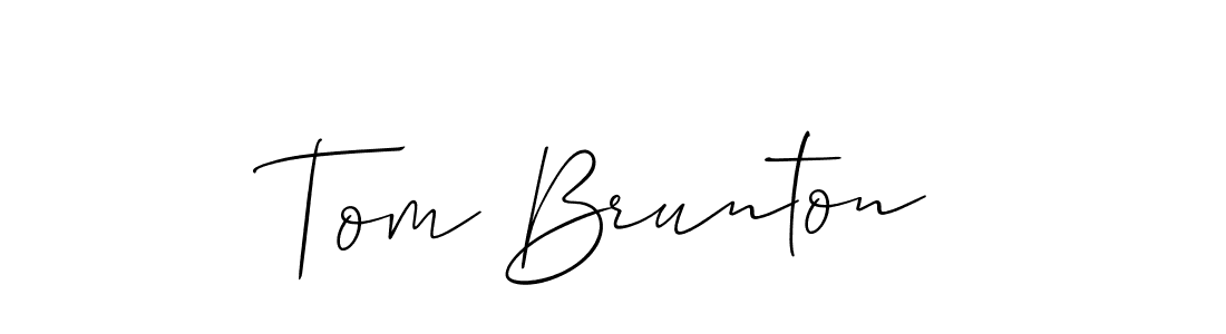 Check out images of Autograph of Tom Brunton name. Actor Tom Brunton Signature Style. Allison_Script is a professional sign style online. Tom Brunton signature style 2 images and pictures png