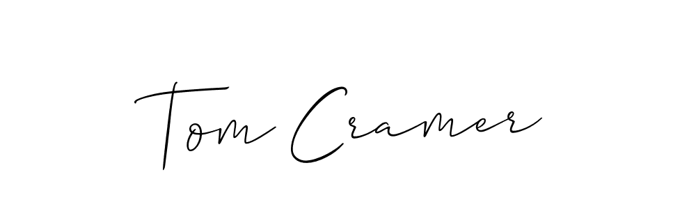 Also we have Tom Cramer name is the best signature style. Create professional handwritten signature collection using Allison_Script autograph style. Tom Cramer signature style 2 images and pictures png