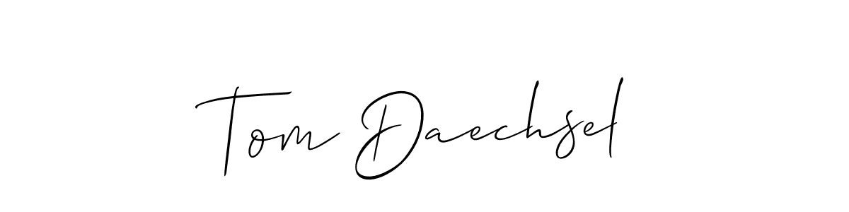 See photos of Tom Daechsel official signature by Spectra . Check more albums & portfolios. Read reviews & check more about Allison_Script font. Tom Daechsel signature style 2 images and pictures png