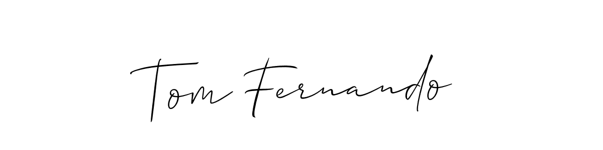 How to Draw Tom Fernando signature style? Allison_Script is a latest design signature styles for name Tom Fernando. Tom Fernando signature style 2 images and pictures png