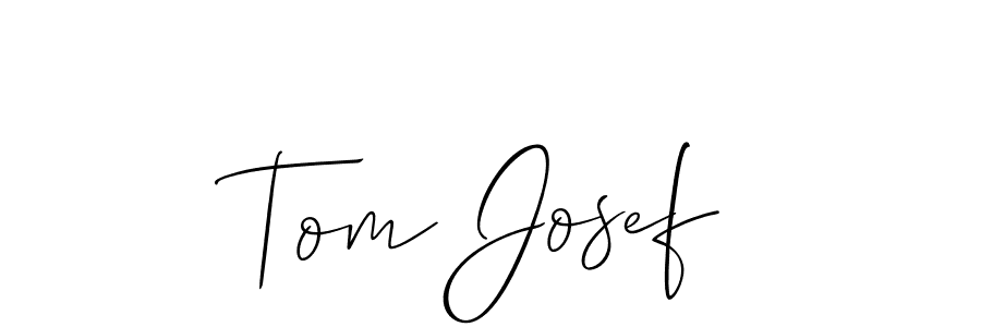 Tom Josef stylish signature style. Best Handwritten Sign (Allison_Script) for my name. Handwritten Signature Collection Ideas for my name Tom Josef. Tom Josef signature style 2 images and pictures png