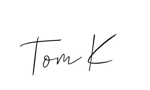 You can use this online signature creator to create a handwritten signature for the name Tom K. This is the best online autograph maker. Tom K signature style 2 images and pictures png